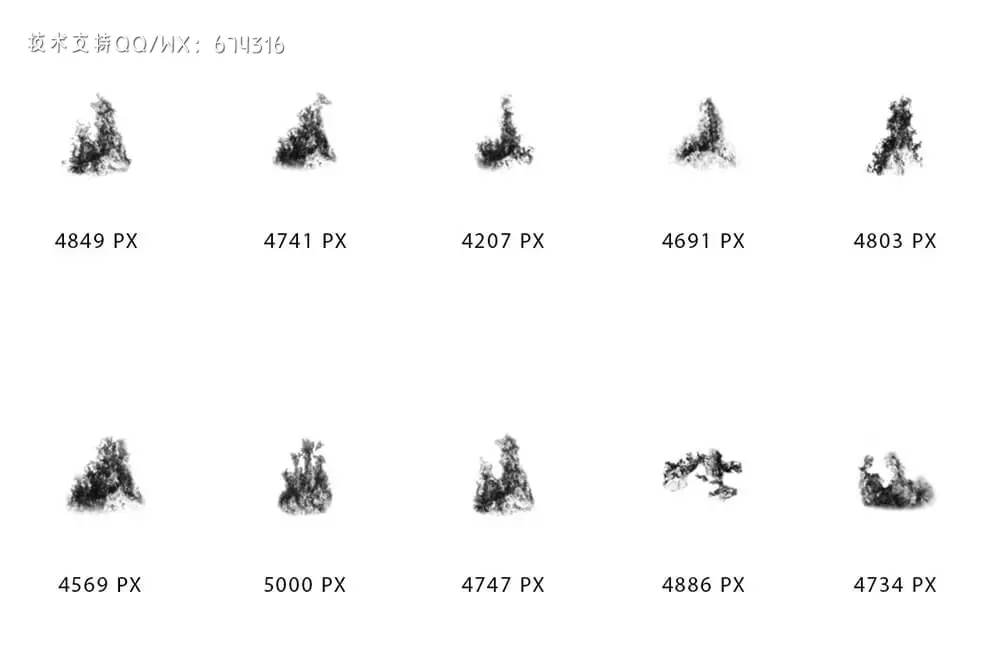逼真的火焰特效PS笔刷套装 (abr)插图3