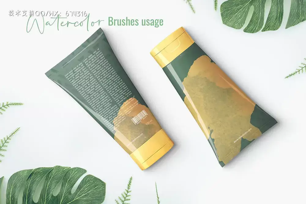 89个水彩艺术ps笔刷套装 (abr)插图4