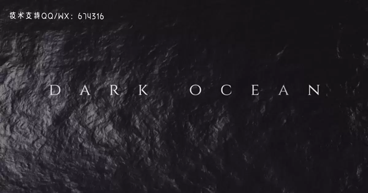 黑暗海洋标题片头AE视频模版Dark Ocean – Titles Opener插图