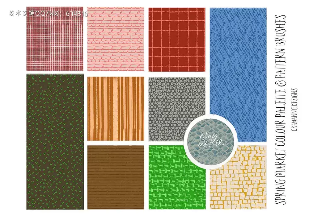 春季绘画纹理Procreate笔刷 (brushset)插图8