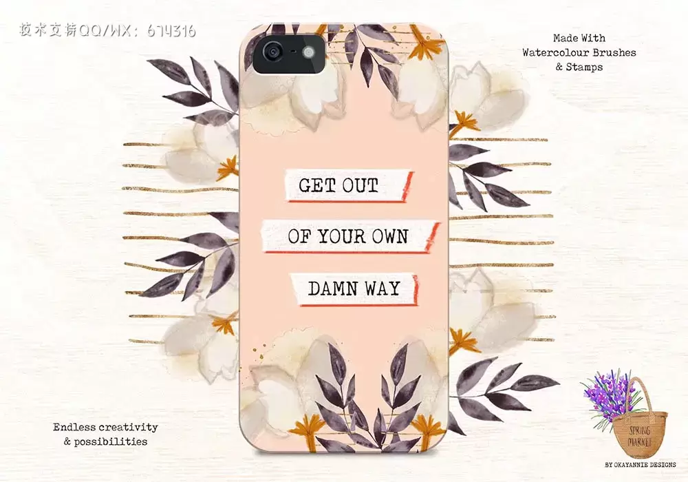 春季绘画纹理Procreate笔刷 (brushset)插图7