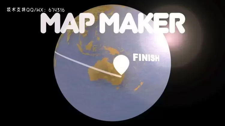 3D地球动画制作fcpx模板视频下载插图
