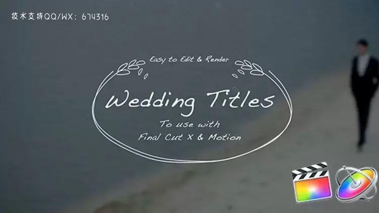 婚礼手绘标题宣传片动态图文Fcpx模板视频下载插图