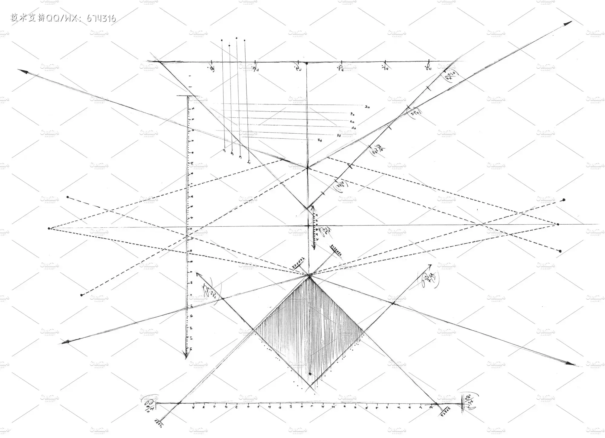 32个技术线条绘图PS笔刷下载插图2