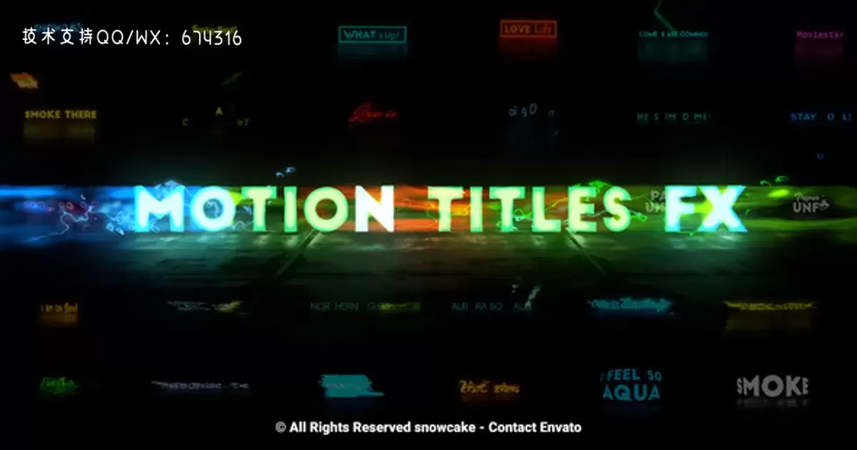 运动标题FX文字特效AE视频模版Motion Titles FX插图