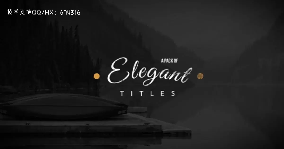优雅的标题收藏AE视频模版Elegant Titles Collection