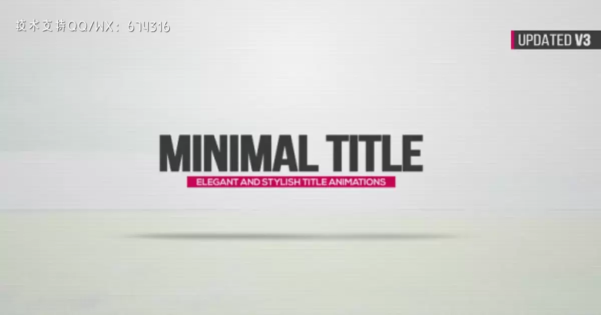 迷你动画标题动画AE视频模版Minimal Title Animations插图