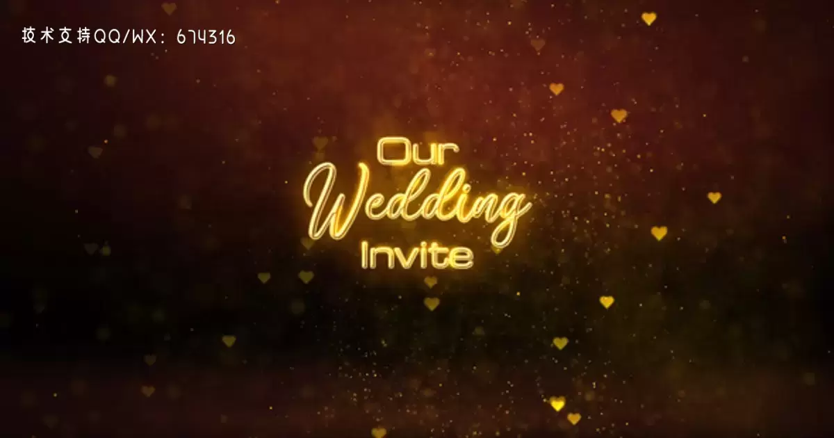 婚礼请柬标题AE视频模版Wedding Invitation Titles插图