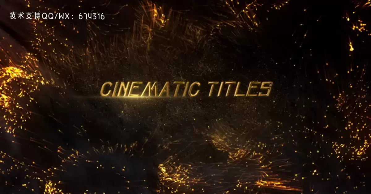 电影标题AE视频模版Cinematic Titles
