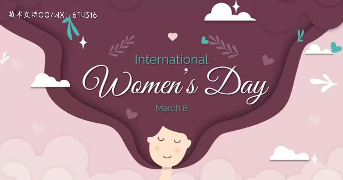 38女神节妇女节关爱女性AE视频模版Women's Day | After Effects Template