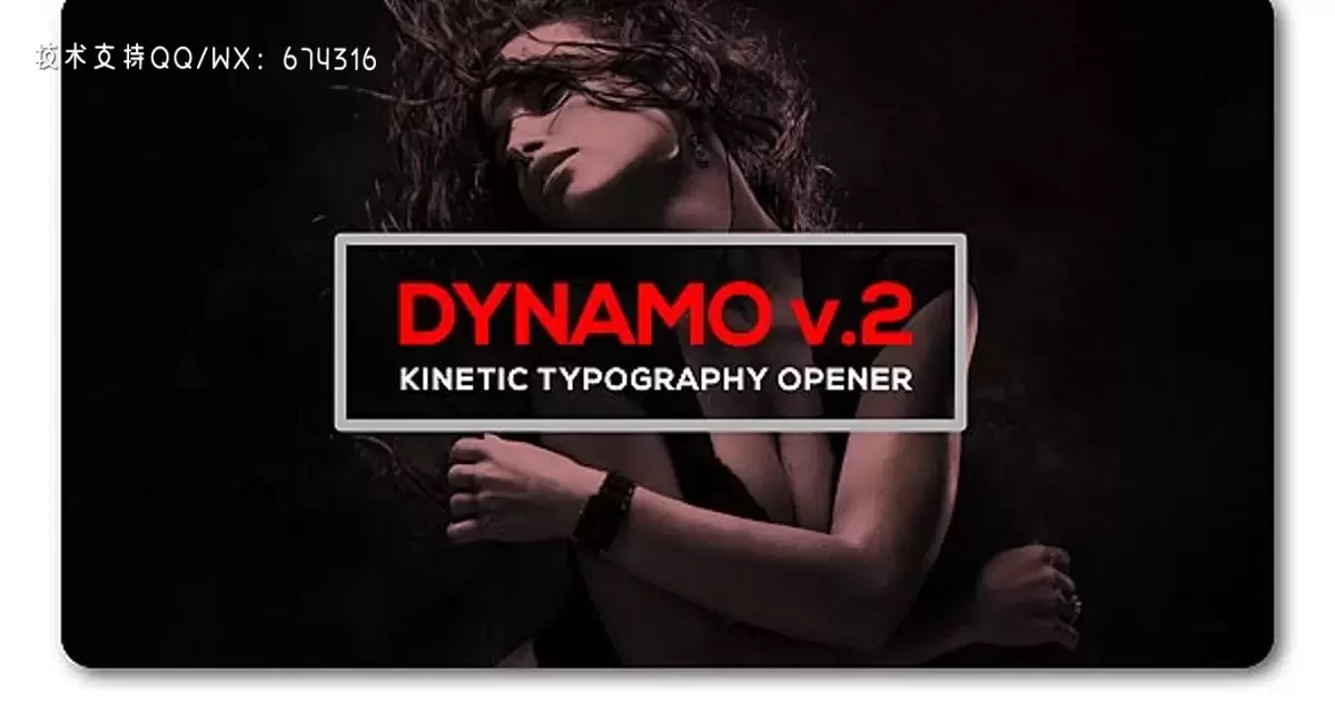 动态排版片头素材v2AE视频模版Dynamic Typography Opener v2