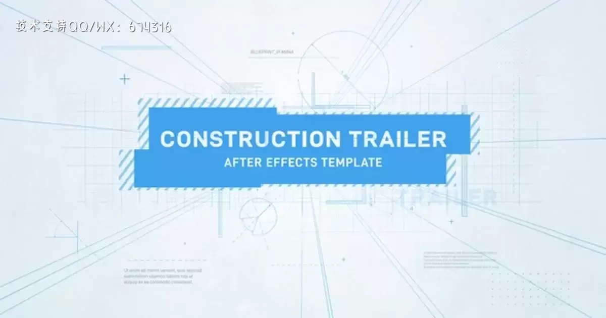建筑标题预告片AE视频模版Construction Titles Trailer插图