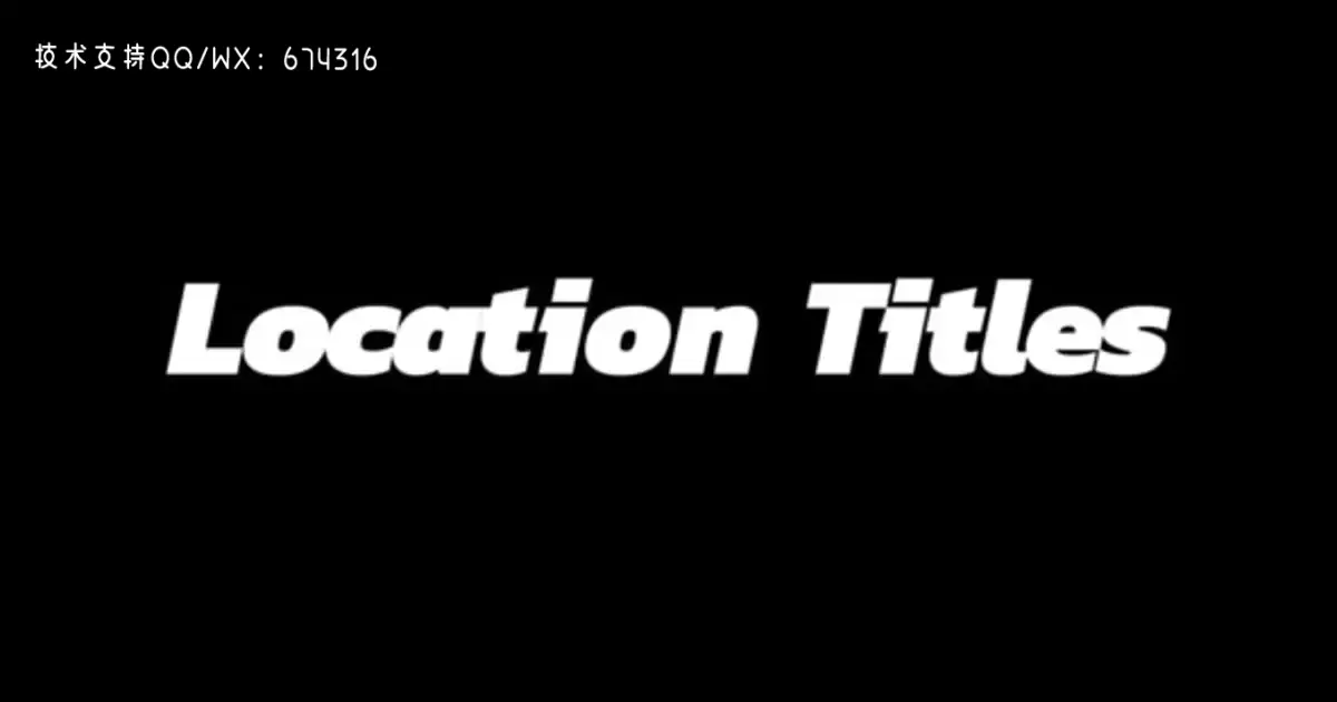 位置标题文字特效AE视频模版Location Title | After Effects插图