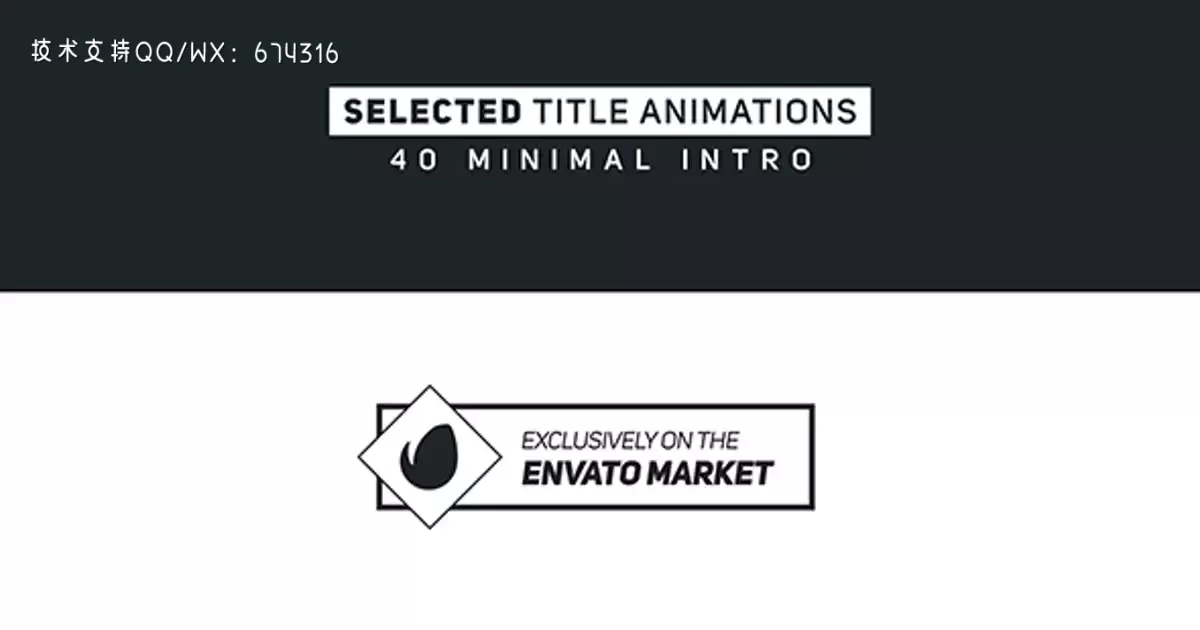 所选标题 40个文字介绍AE视频模版Selected Titles 3 | 40 Minimal Intro插图