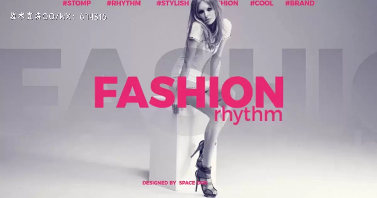 时尚节奏介绍快闪文字AE视频模版Fashion Rhythm Intro插图