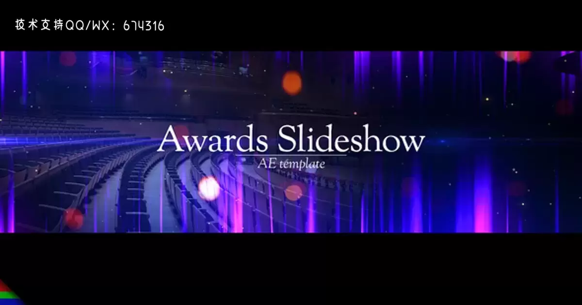 时尚奥斯卡文字片头幻灯片AE视频模版Awards Slideshow插图