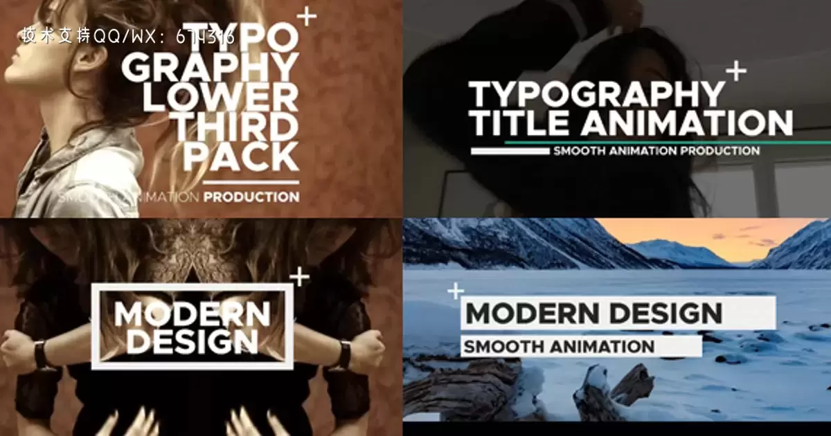 排版动画文字AE视频模版Typography插图