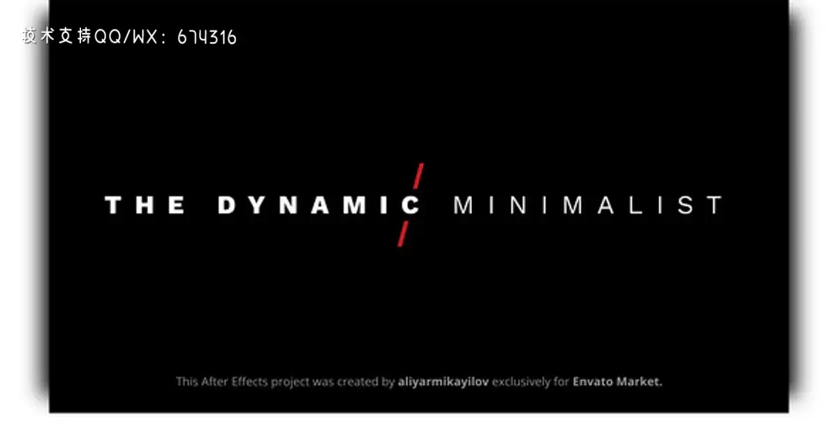 动态极简主义-动画标题AE视频模版Dynamic Minimalism – Animated Titles插图