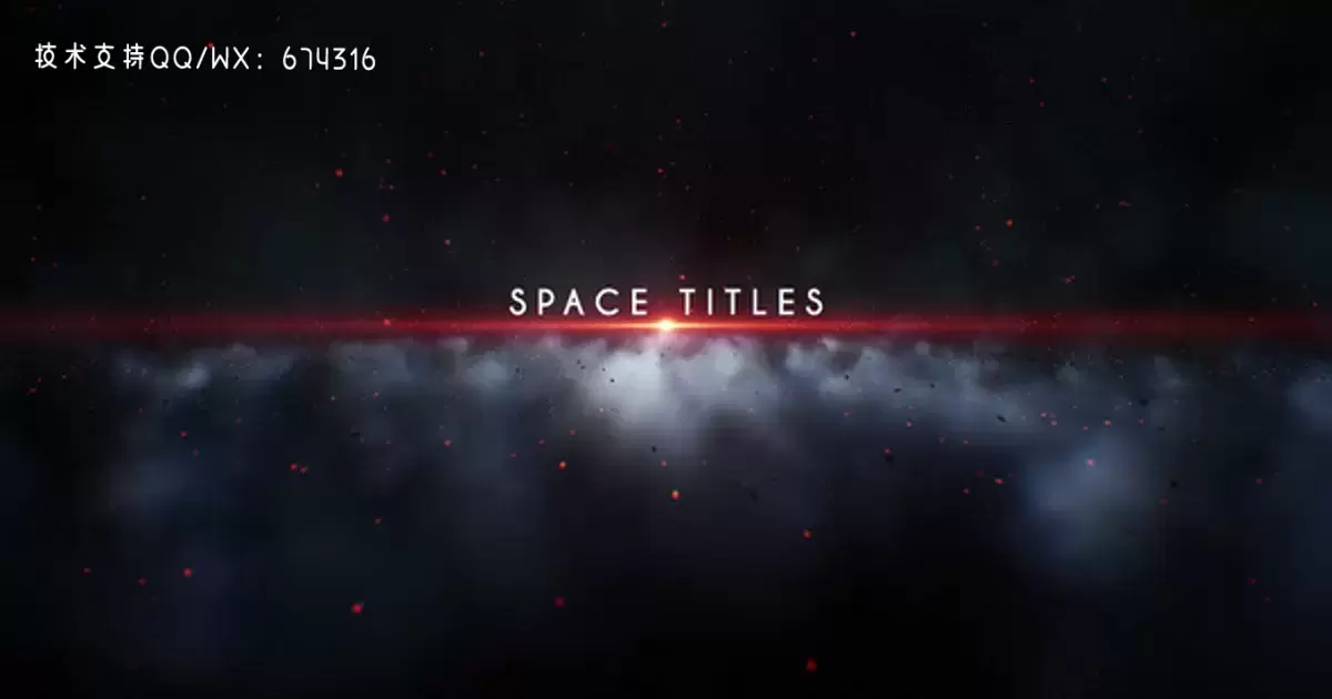空间标题宇宙星光标题文字AE视频模版Space Titles插图