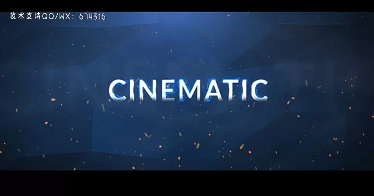 电影预告片文字标题片头AE视频模版Cinematic Trailer插图