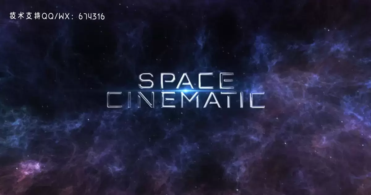 太空电影标题AE视频模版Space Cinematic Titles插图