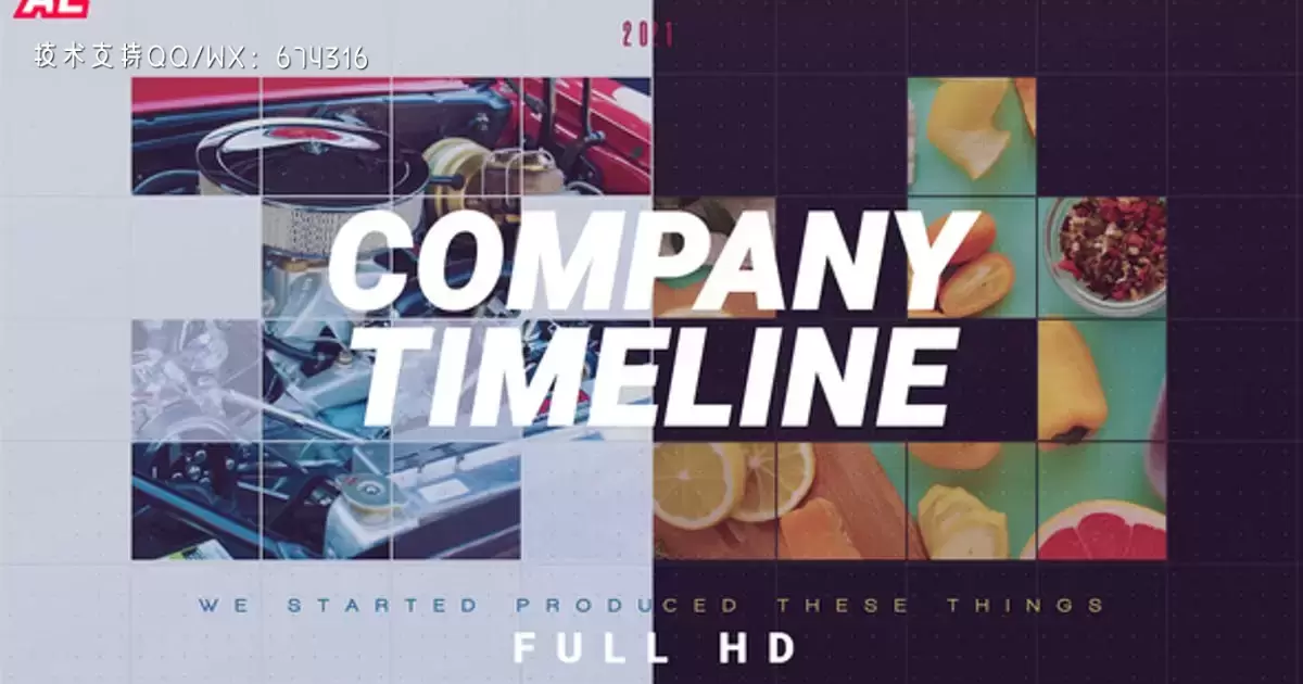公司时间表AE视频模版Company Timeline插图