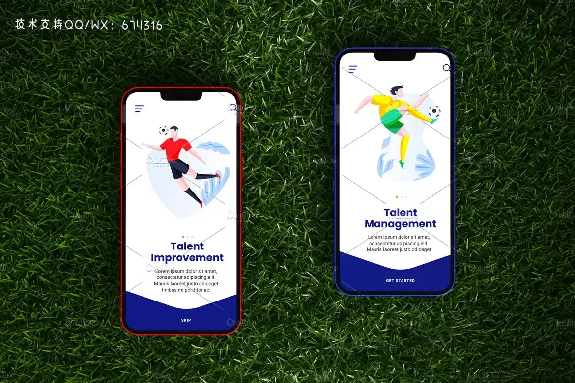 世界杯球场背景iPhone手机样机模板 (PSD)插图5