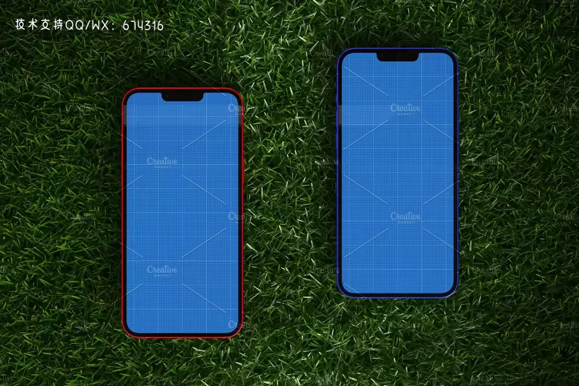 世界杯球场背景iPhone手机样机模板 (PSD)插图6