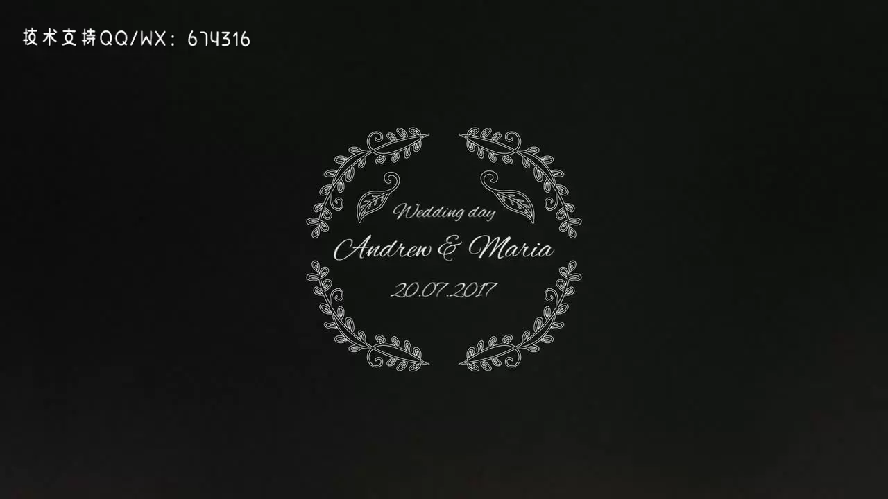 独特的婚礼标题动画pr模板视频下载