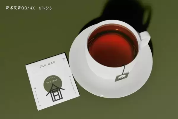 茶杯茶包品牌设计样机 (PSD)免费下载