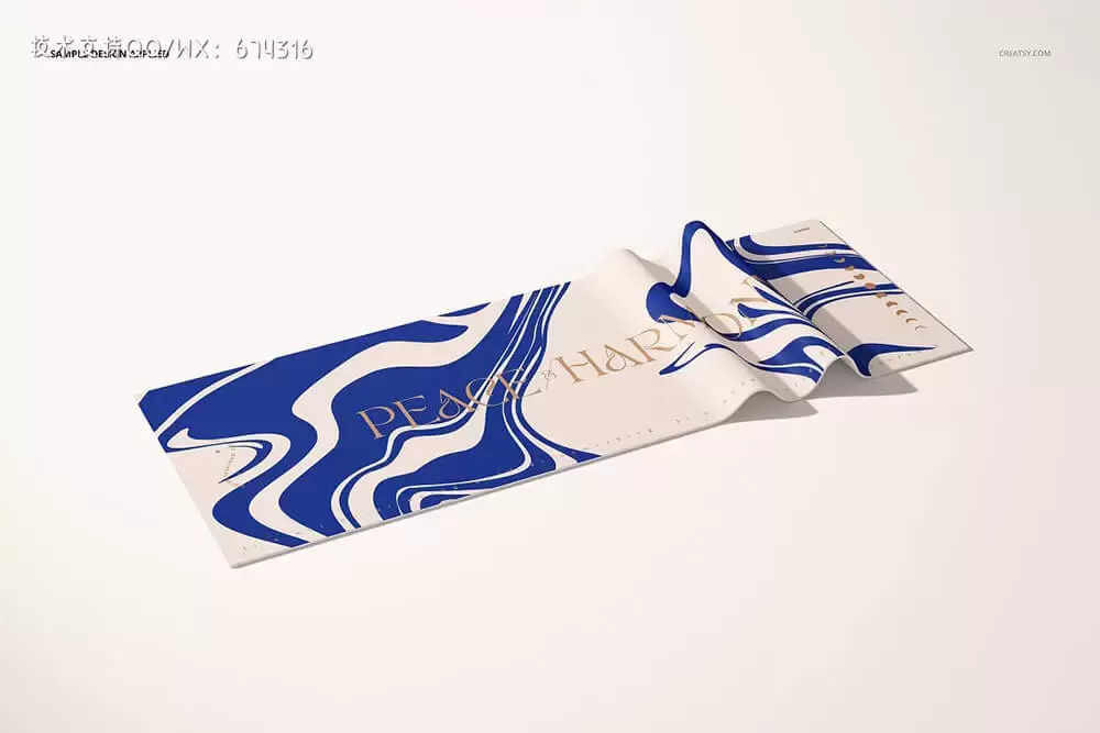 瑜伽垫图案设计样机套装[1.16GB,PSD]下载