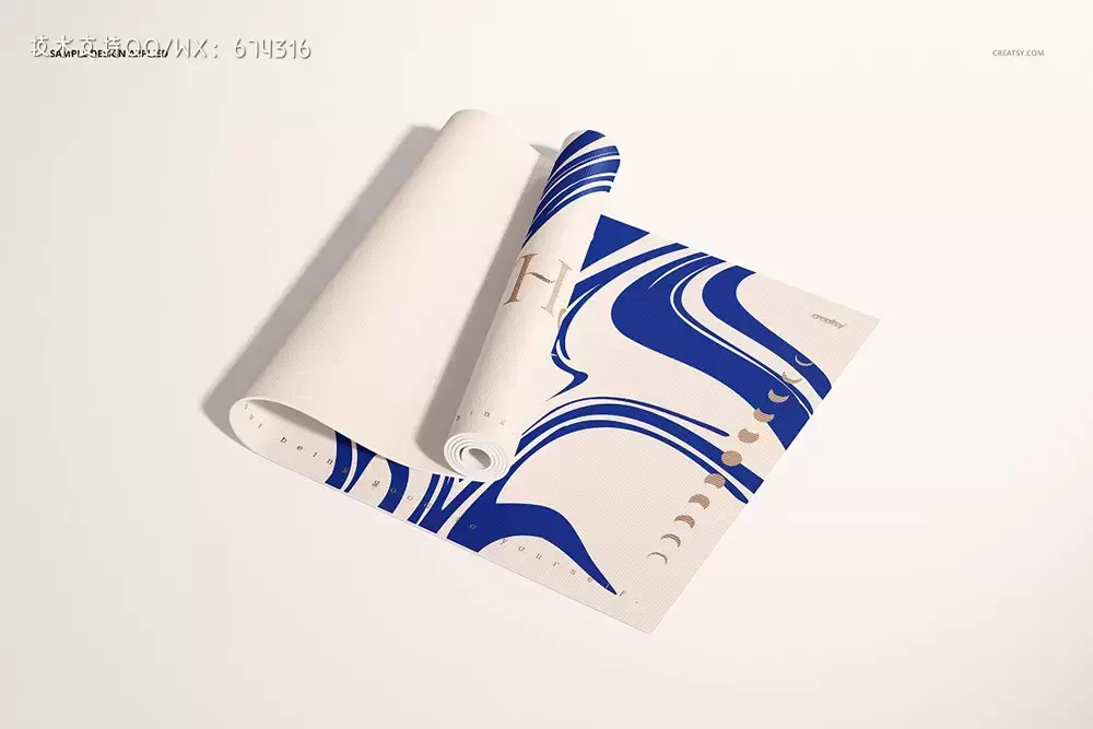 瑜伽垫图案设计样机套装[1.16GB,PSD]下载