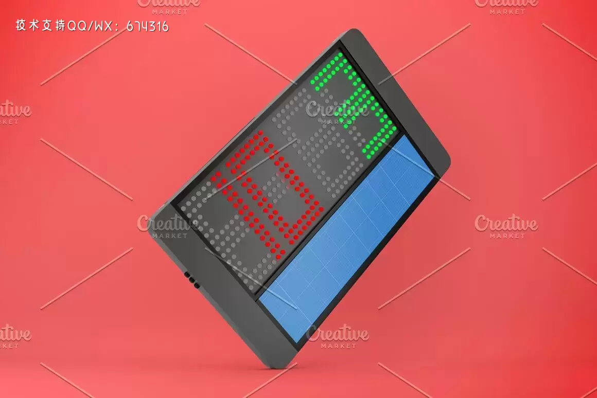 比赛记分牌设计样机模板 (PSD)插图6