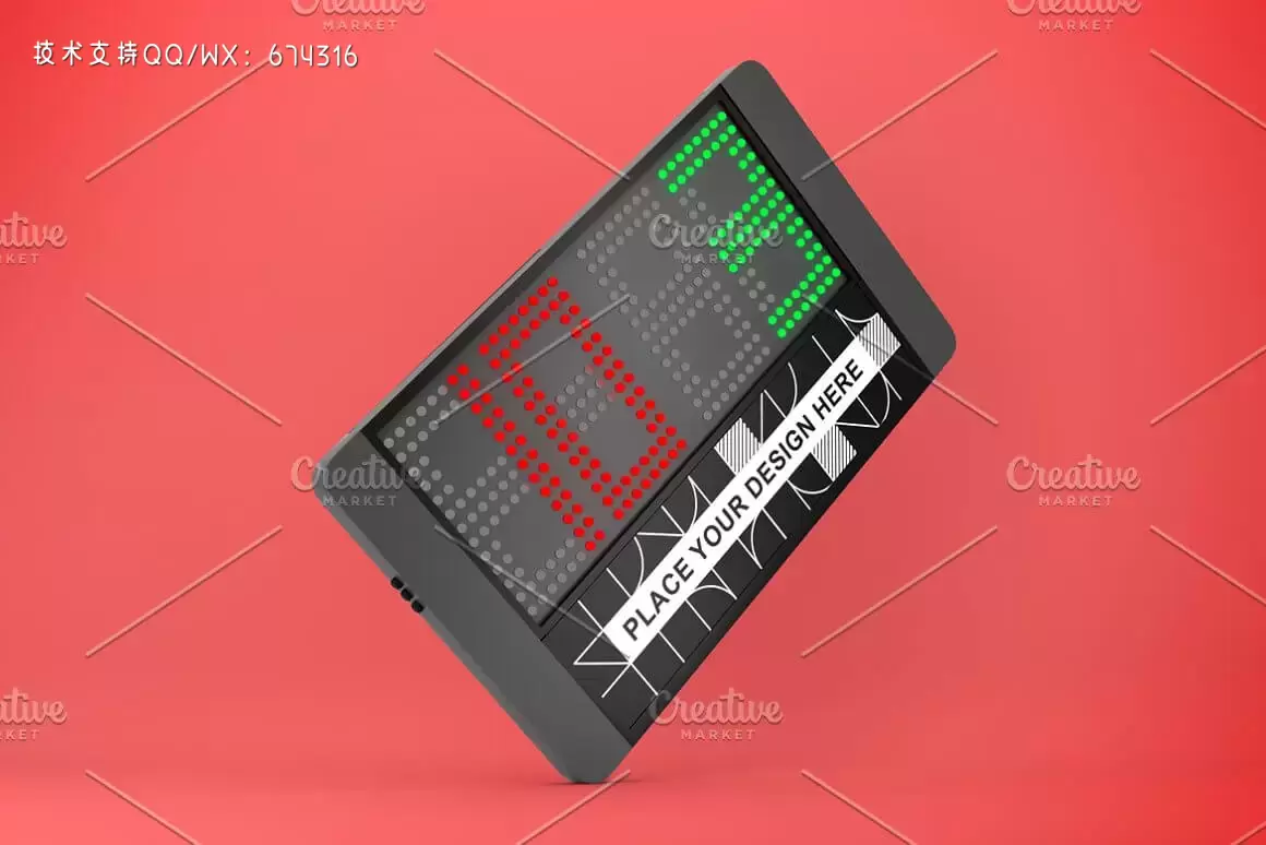 比赛记分牌设计样机模板 (PSD)插图5