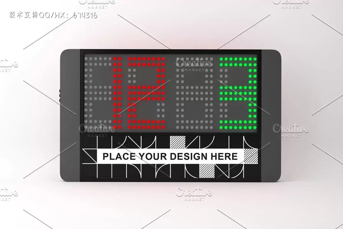 比赛记分牌设计样机模板 (PSD)插图9