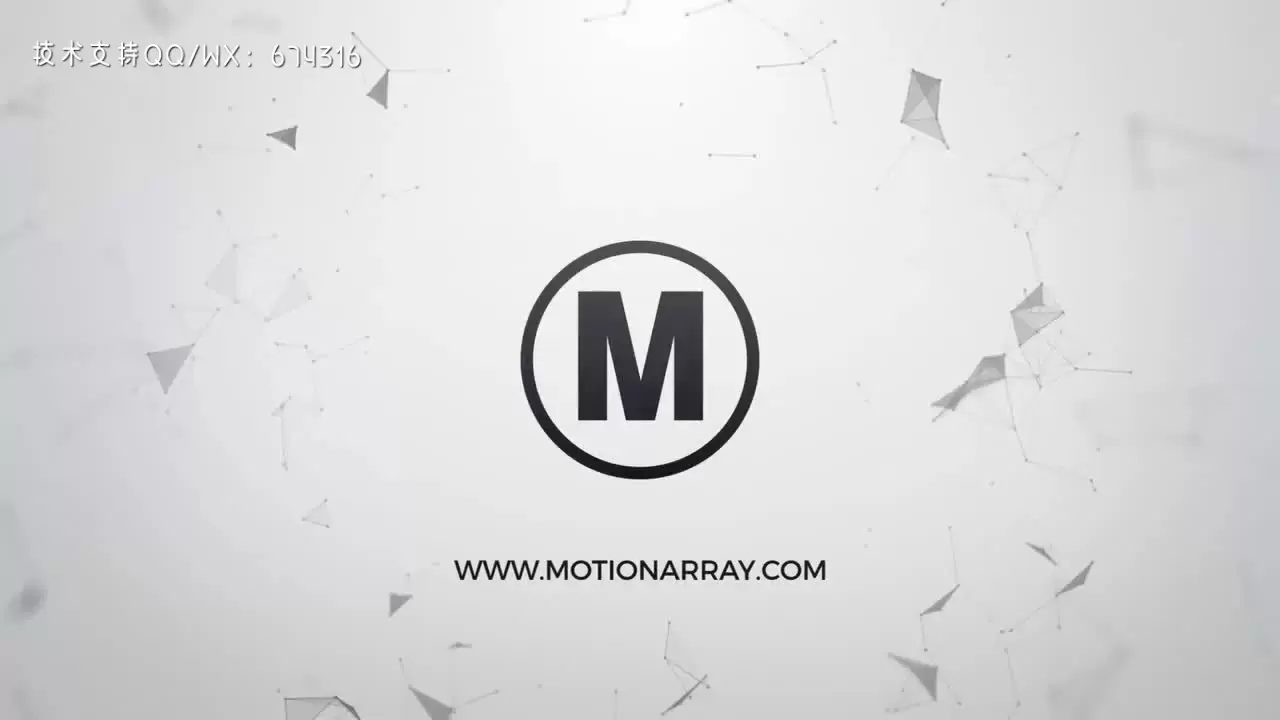 超现代扭曲的LOGO标志显示PR模板视频下载插图