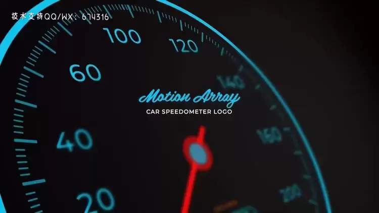驾驶汽车车速表标志PR模板视频下载