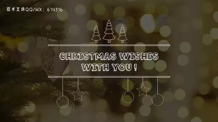圣诞节标题PR模板视频下载