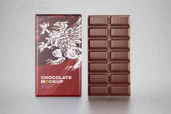 巧克力零食包装设计样机 (PSD)免费下载