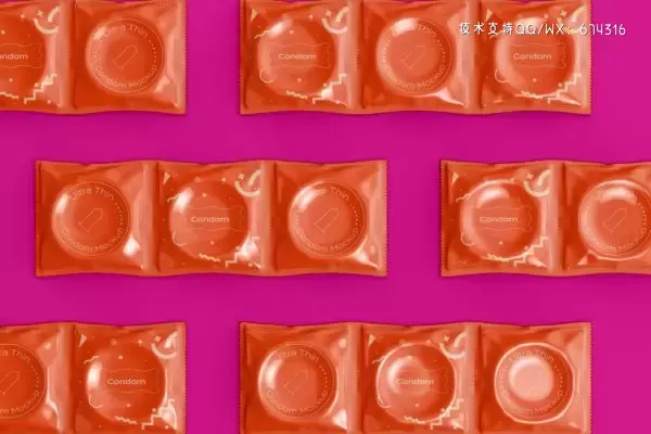 避孕套品牌包装设计样机 (PSD)免费下载