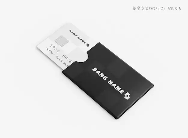 信用卡卡套品牌设计样机[psd]插图