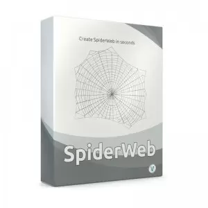 C4D插件-SpiderWeb(C4D制作蜘蛛网插件) V1.22 英文版 支持R15-R22