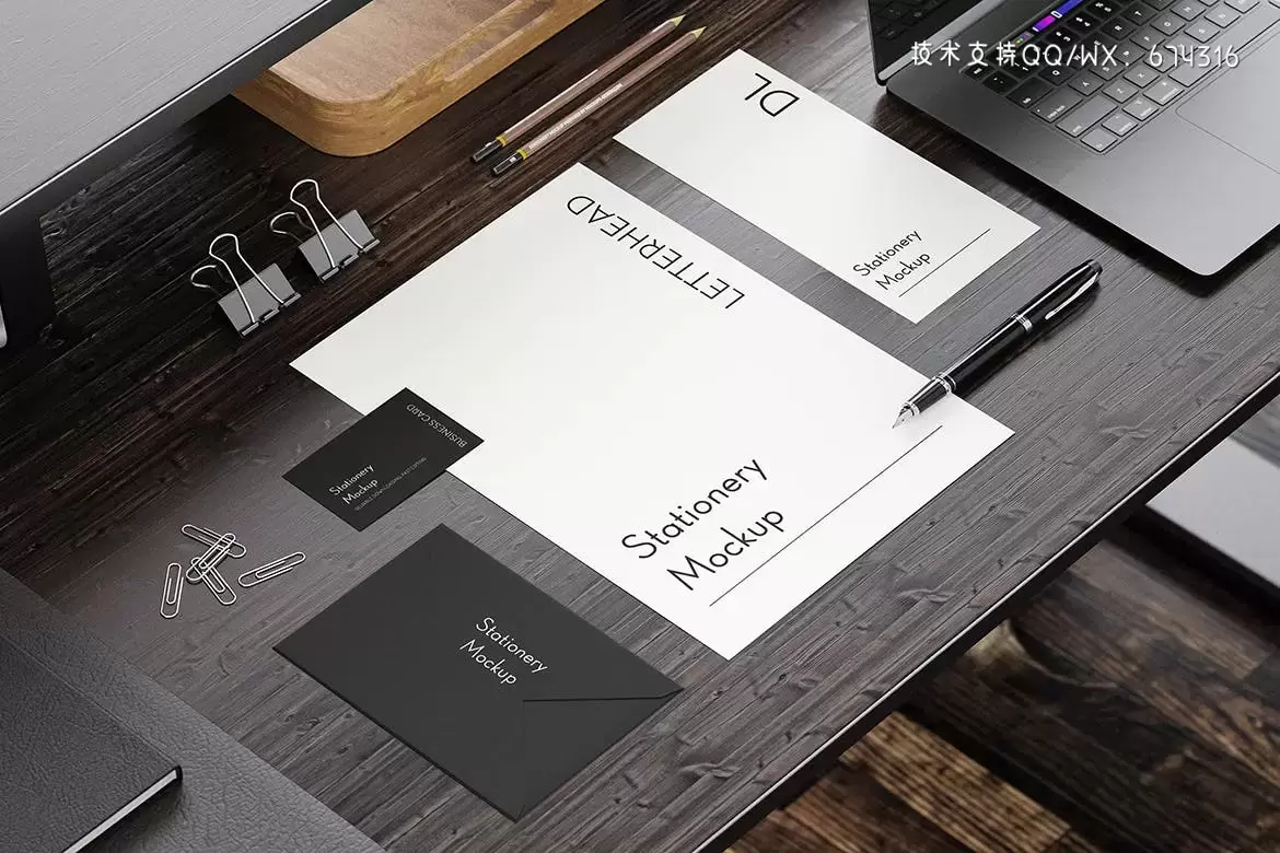 高端专业的商业商务质感VI设计样机展示模型mockups插图2