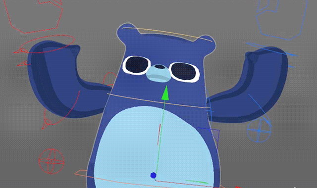 C4D插件-Bendy Limbs Rig(C4DQ弹风格人物角色动作绑定插件) R17-R21插图1