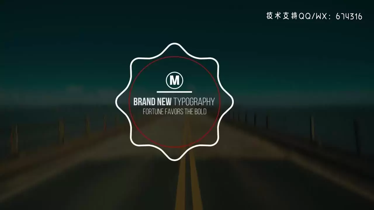 完美的现代流行开场文字标题PR模板视频下载插图