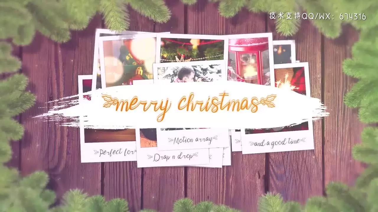 充满乐趣的时尚圣诞节幻灯片展示PR模板视频下载插图