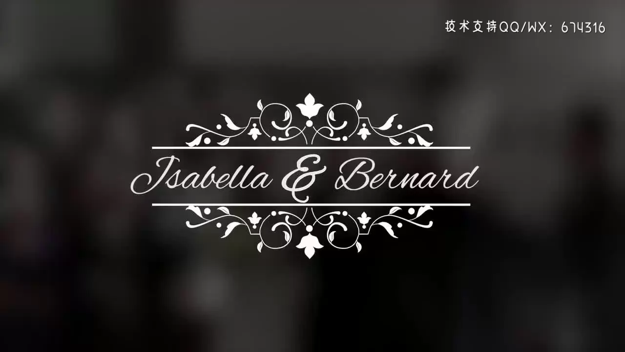 美观时尚的婚礼标题动画PR模板视频下载