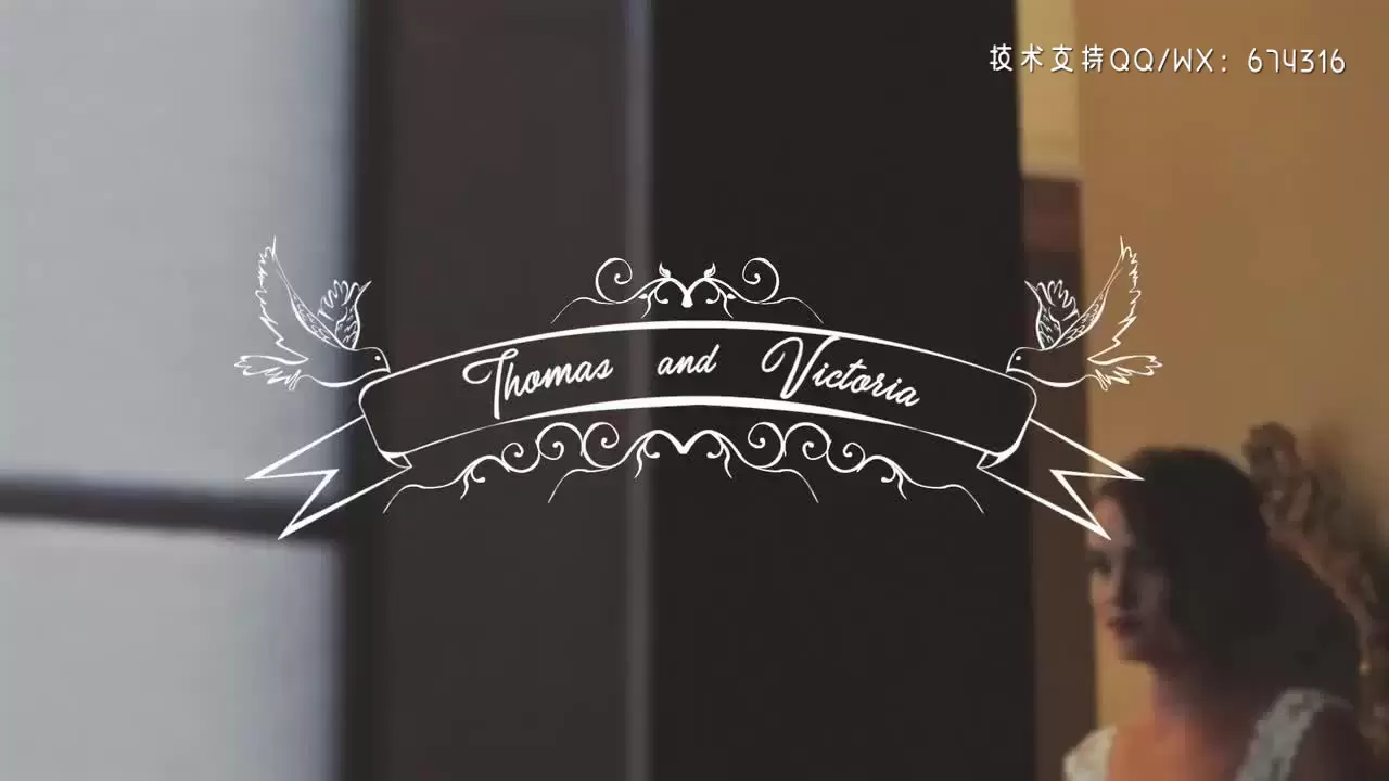 时尚浪漫的婚礼视频展示pr模板视频下载