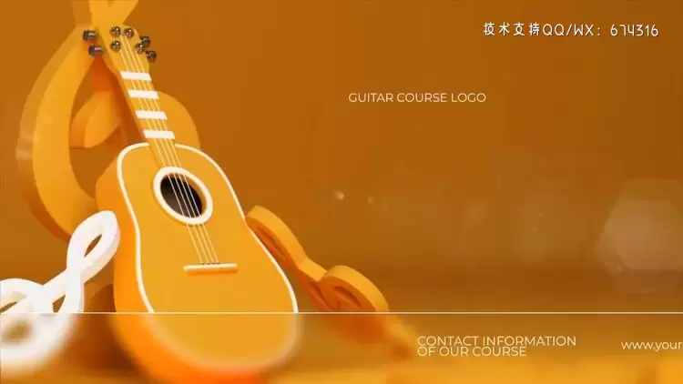 音乐课程标志PR模板视频下载插图