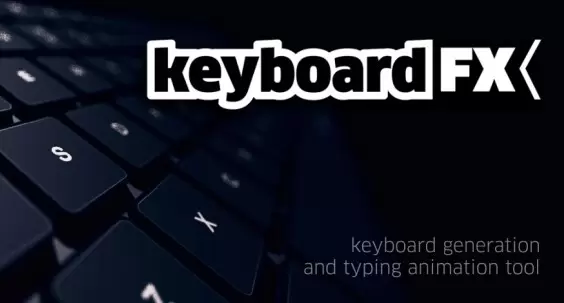 AE脚本-keyboardFX(实体键盘操作界面打字输入动画) v1.2 中文汉化版插图